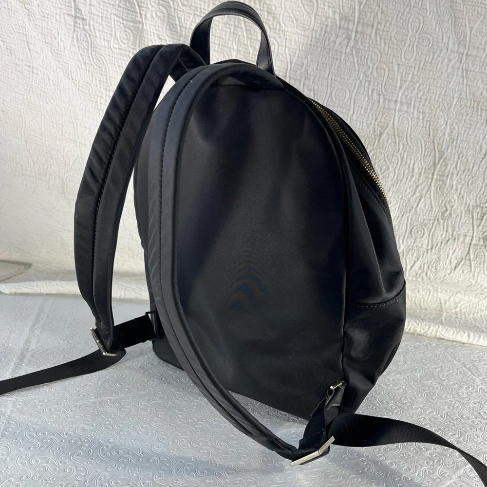 Kate Spade Watson Lane Hartley Black Nylon Small Medium Backpack Bag Golden Zip